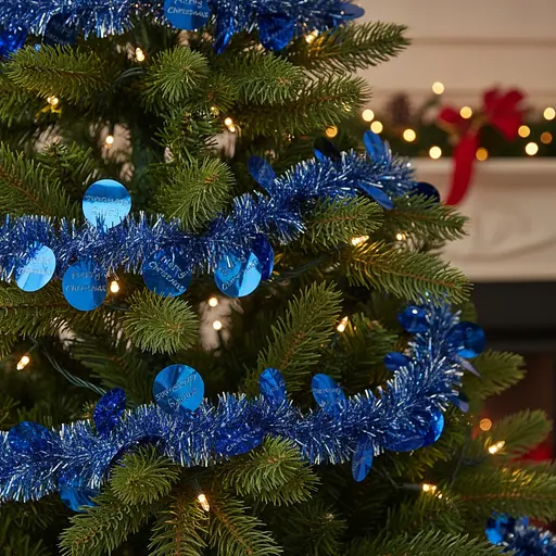 Мішура новорічна Yiwu з кругляшками 200 см в асортименті (820661) - фото 4