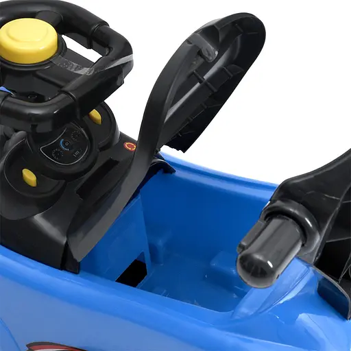 Каталка-толокар Bambi Racer M 5784-4 с родительской ручкой и музыкой, синий - фото 2