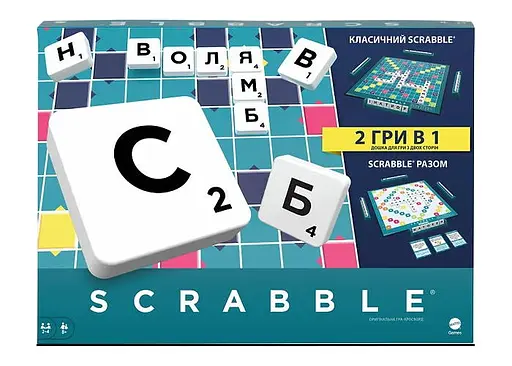 Настольная игра Mattel Скрабл (Scrabble) (укр.) (HXW21)