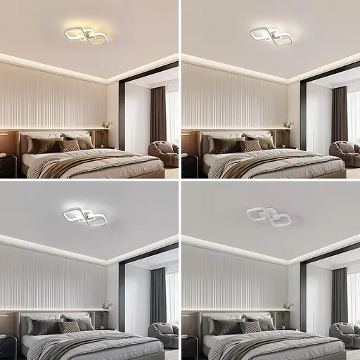 Світлодіодний стельовий світильник Comely Dimmable Square 40 Вт 40 см - фото 3