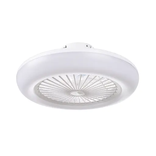 Біла люстра вентилятор Brille WBL-74/36W*2 WH