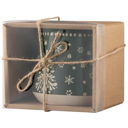 Чашка Ardesto Christmas New Year's кераміка 350 мл зелена (AR3091) - фото 4