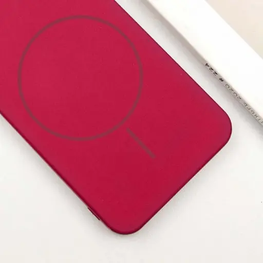 Чохол Lakshmi Silicone Cover Full Camera (AA) with MagFit для Samsung Galaxy S24 FE Червоний / Rose Red - фото 2