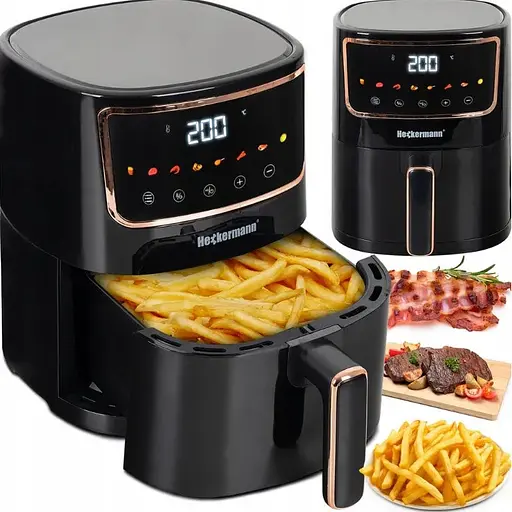 Аэрогриль аэрофритюрница Heckermann 1800 Вт 4.7 л - фото 1