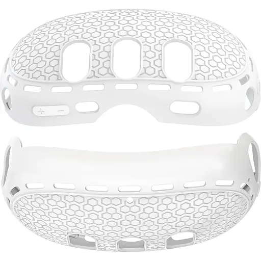 Чохол для VR-окулярів GINWDAY Silicone VR Shell Protective для Meta Quest 3 White [139305] - фото 2