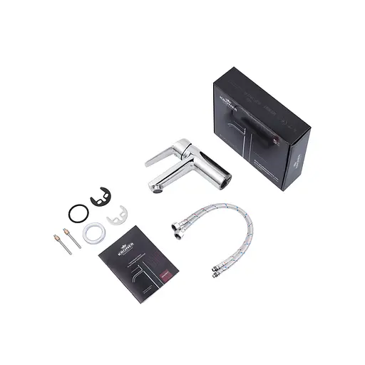 Смеситель для раковины Kroner KRP Hagen - C010 Хром - фото 7