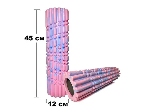 Масажний ролик EasyFit Morze 45 см Рожевий (EF-3341-2-P) - фото 3