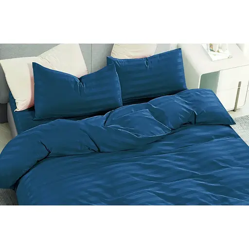 Комплект постільної білизни Versailles VS-BM2.5-304 Страйп Сапфіровий євро мікрофібра (147145)