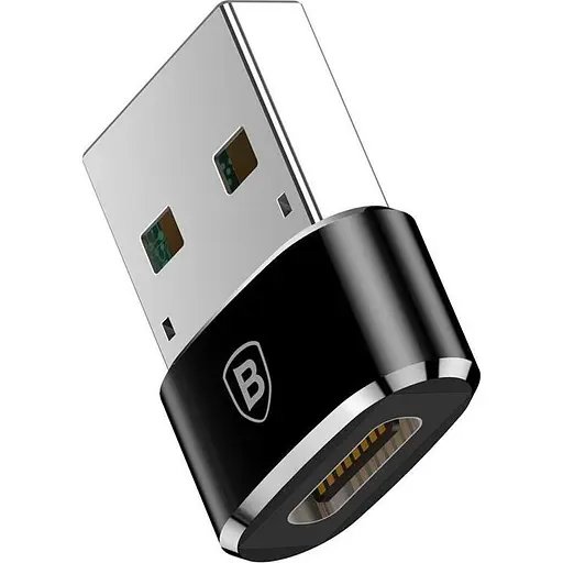 Перехідник Baseus USB to USB-C Female Black (CAAOTG-01) [76681] - фото 2