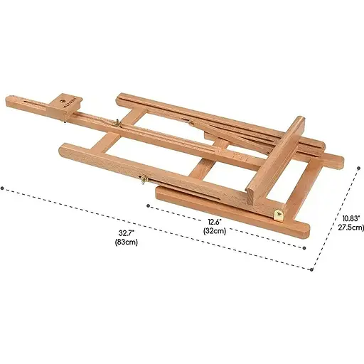 Мольберт настільний Meeden 6011 бук, 83х28х6 см. максимальна висота полотна 56 см  - фото 4
