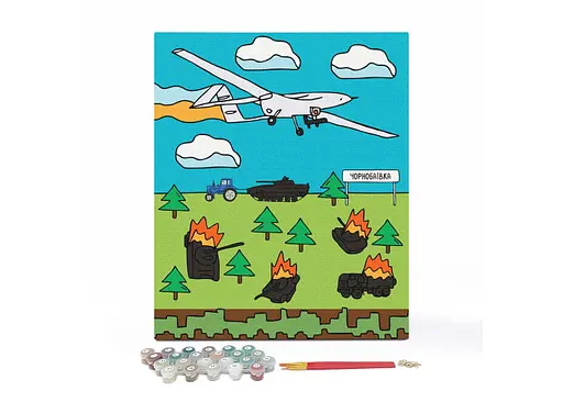 Розмальовка за номерами Оrner Чорнобаївка (40х50) (orner-1669) - фото 2