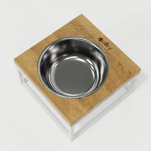 Hollky Base Solo M — миска на підставці для котів і середніх собак (1 × 0,8 л) - фото 4