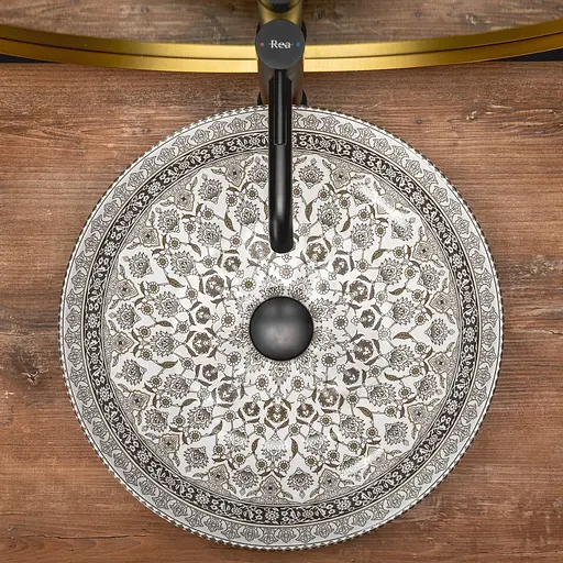 Умивальник Rea Arte накладний REA-U0266, Білий - фото 3