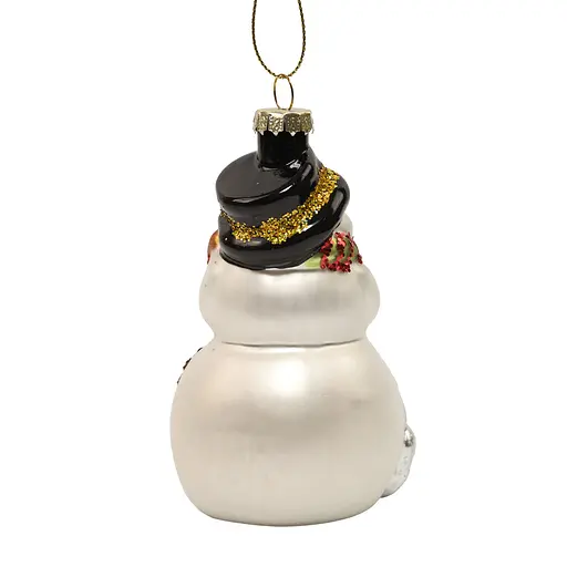 Елочное украшение "Веселый снеговик в черной шляпе" 11,6*6,4*7 см, YQ1420414 - фото 2