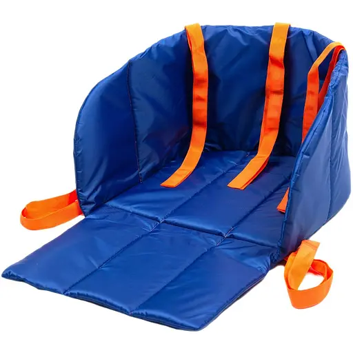 Матрас-сиденья для саней Snower, синий с оранжевым. - фото 1