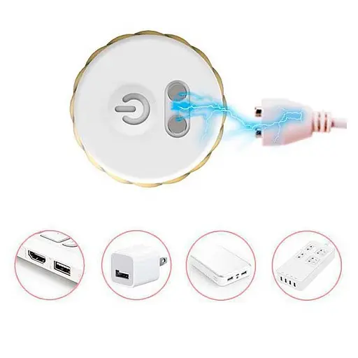 Міні-вібратор «Rechargeable Silicone Touch» 10 режимів вібрації жовтий K0984-2 - фото 3