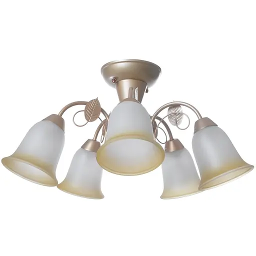 Люстра стельова Brille флористика E27 60W G (LK-528C/5) - фото 3