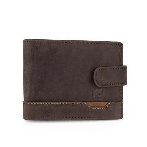 Гаманець чоловічий шкіряний Nordee HJORT 992L коричневий - фото 1