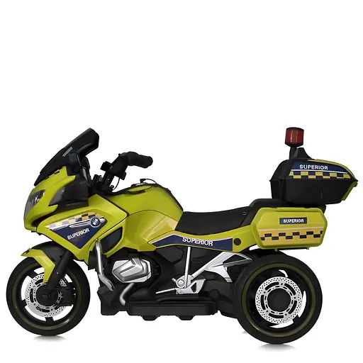 Електромобіль дитячий Bambi Мотоцикл M 6012EL-6 триколісний на двох моторах та підсвічуванням - фото 4
