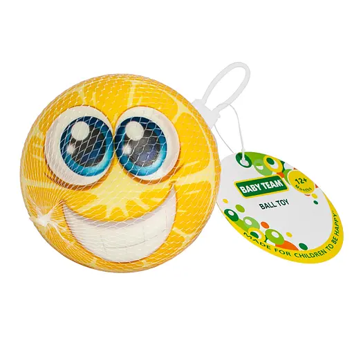Игрушка Baby Team Мячик желтый (8760_лимон) - фото 3
