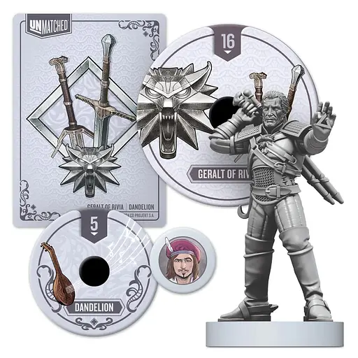 Настольная игра Geekach Games Unmatched: The Witcher - Коллекционный набор (Unmatched Witcher Bundle) (укр.) + уникальные промо! (GKCH0243) - фото 5