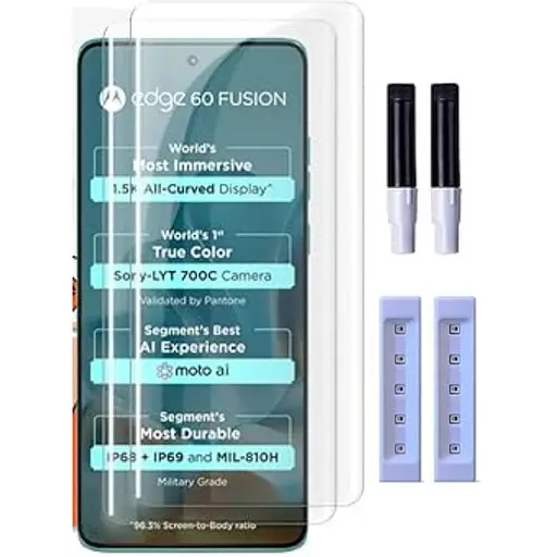 Захисне скло DK для Motorola Edge 60 UV Curved 020981 clear 2 шт.