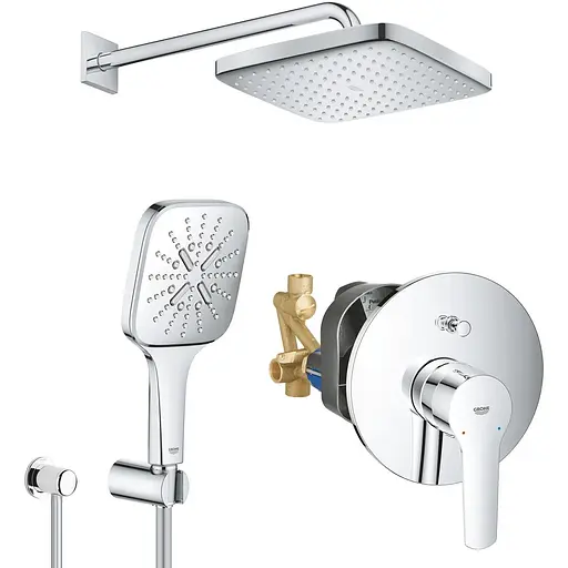 Душова система прихованого монтажу Grohe QuickFix Start UA25183007, Хром - фото 1