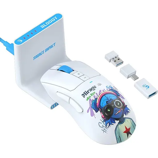 Миша Bloody R73 Ultra Duo (Nyx Mirage) (R73 Ultra Duo (Nyx Mirage)) - фото 1