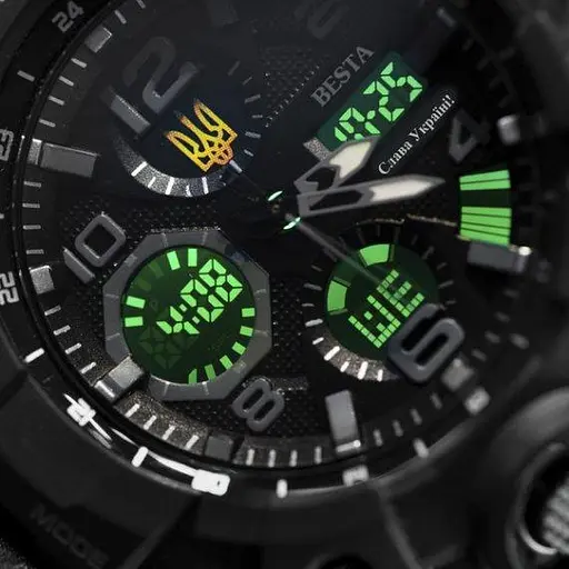 Мужские наручные часы Besta Peremoga (Черные) - фото 7