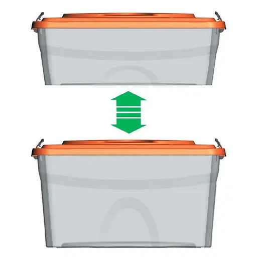 Контейнер для хранения Sim Box 40x30x37h, 32 л красный - фото 2