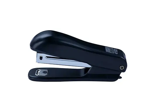 Степлер пластиковый круглый, до 10 листов, скобы №10, Jobmax, черный