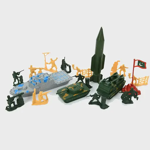 Набір Солдатики, військова техніка, ігрове поле, прапор, 816-11