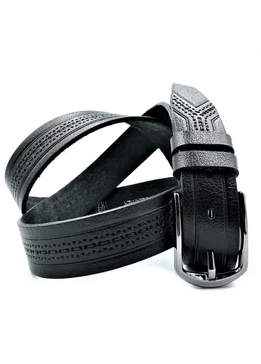 Ремінь шкіряний Le-Mon чоловічий 110-125х3,5 см acs0023822 - фото 3