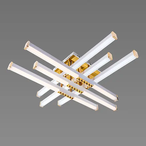 Люстра светодиодная акриловая Sirius B YH836/6 WT+GD 78W - фото 4