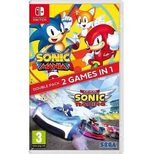 Гра Sonic Mania (англійська версія) + Team Sonic Racing (російські субтитри) Double Pack (Nintendo Switch)
