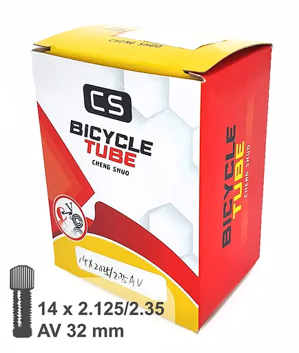 Камера велосипедна / на електросамокат CS 14x2.125/2.35 AV 32 мм (G0001370) - фото 3