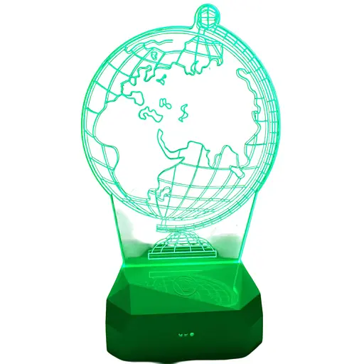 Светильник ночник 3D глобус USB, аккумулятор