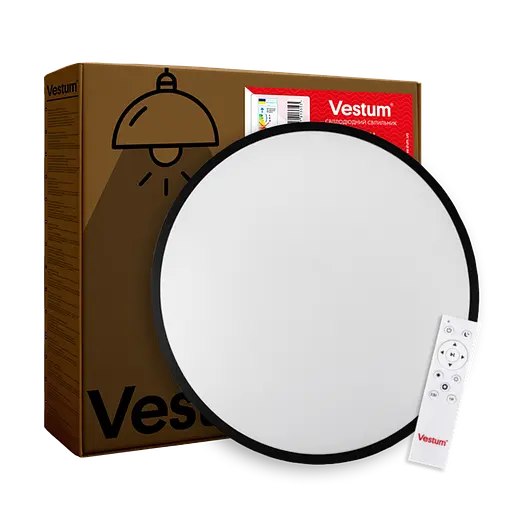 RING матовый 80W 480*60мм 3000К-6500К из ДК черный