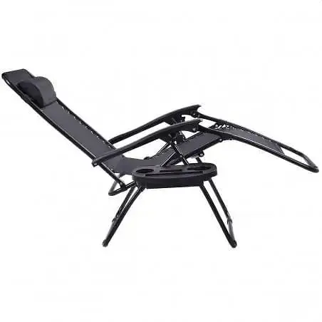 Комплект шезлонгів Garden Line Relax Black до 130 кг 2 шт. - фото 4