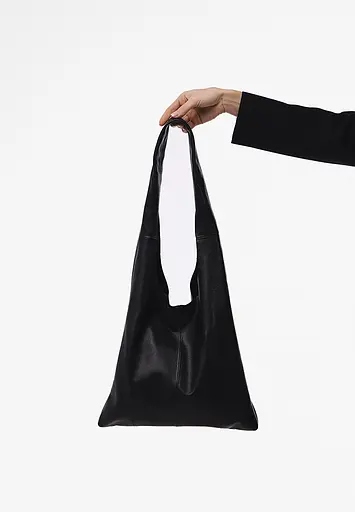 Шкіряна сумка шопер Nika чорний андора - фото 5