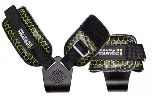 Крюки для тяги на запястье Power System PS-3360 Hooks V2 Black/Yellow L (PS_3360_Black/Yellow L) - фото 2