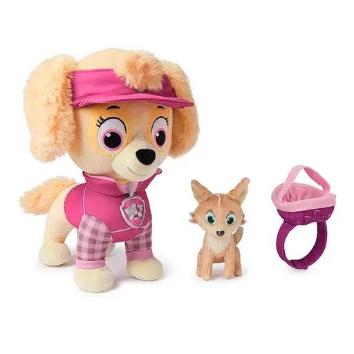Мягкая игрушка Paw Patrol Щенячий патруль Щенок Скай с любимцем 30 см (SM47401/7700) - фото 5