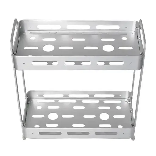 Полиця Homax дворівнева прямокутна алюмінієва 35.9х33.3х15.5 см срібляста (EBA-3540 AL) - фото 2