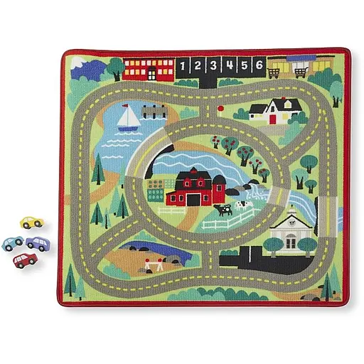 Килимок ігровий Melissa & Doug Міська дорога з машинками (MD19400) - фото 2