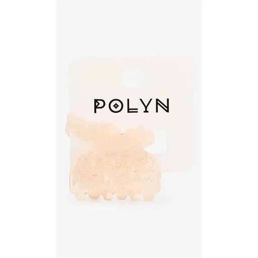 Заколка-краб для девочки Polin 3693-1 Персиковый - фото 1