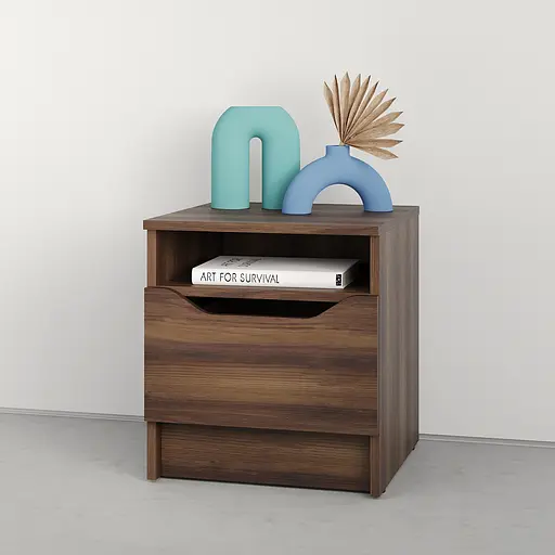 Приліжкова тумба MebelStar Лілу 40x40x44,5 см Дуб бурштиновий (MBS-1380)