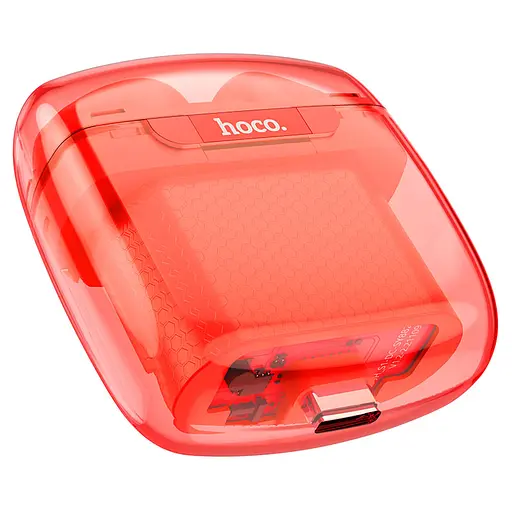 Навушники Bluetooth Hoco EW15 TWS Clear Explore Edition | BT5.1, 30/300mAh, 4h | red - фото 2