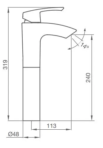 Смеситель для умывальника GRB Premier 50515500 Хром - фото 2