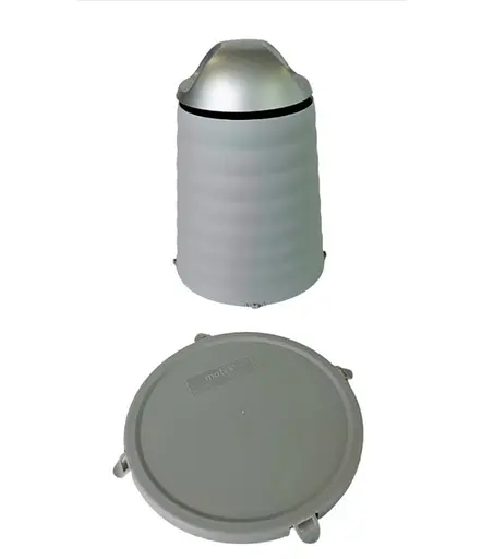 Мусорное ведро Motek на 7 л 17х24х30 см Серый (WBS-111)  - фото 4