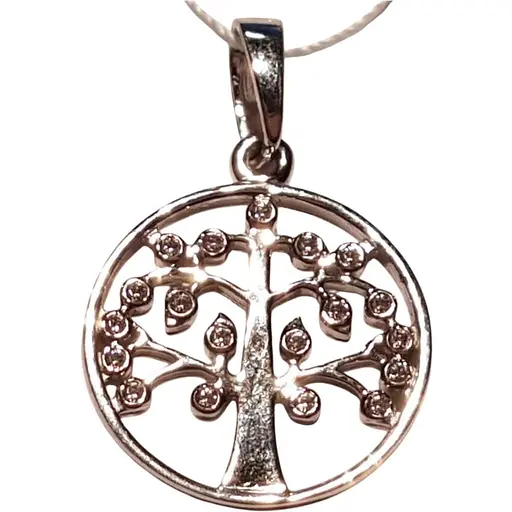 Золота підвіска Столична Ювелірна Фабрика Дерево життя з фіанітами. 440511б